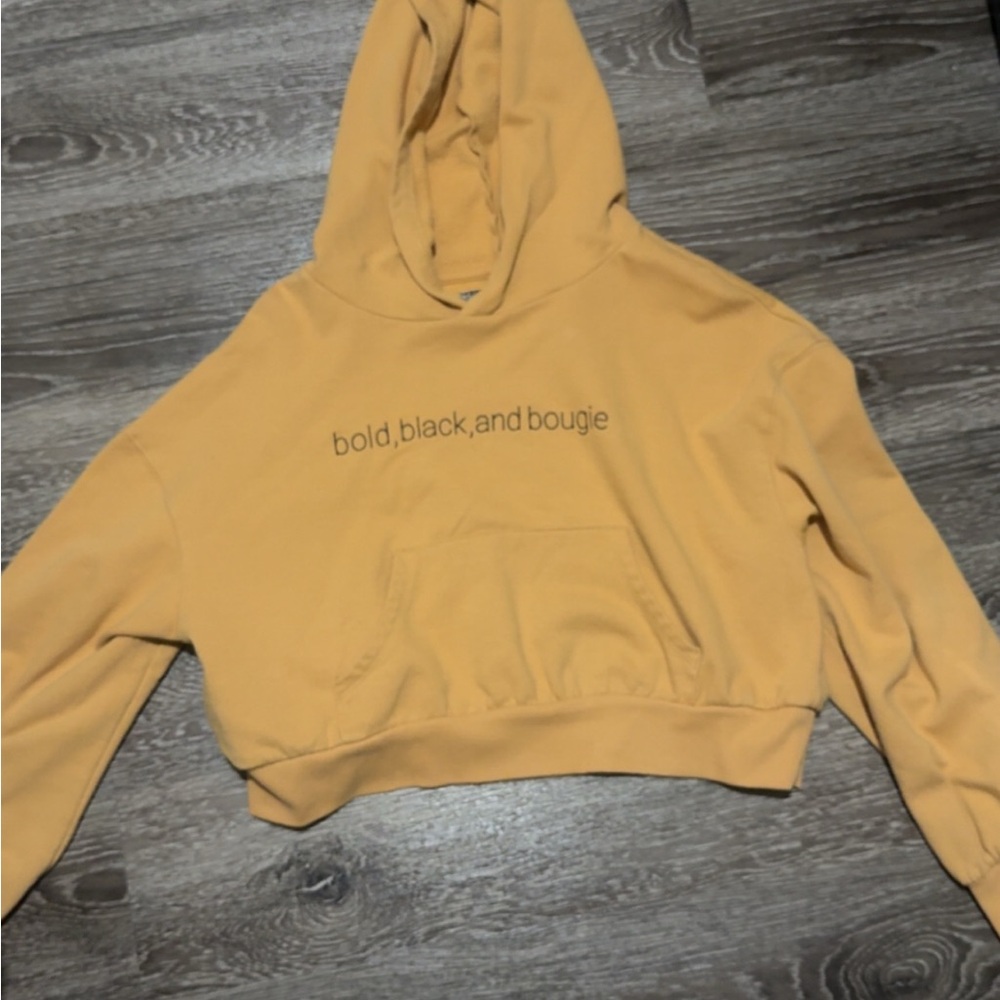 Yellow Graphic Hoodie